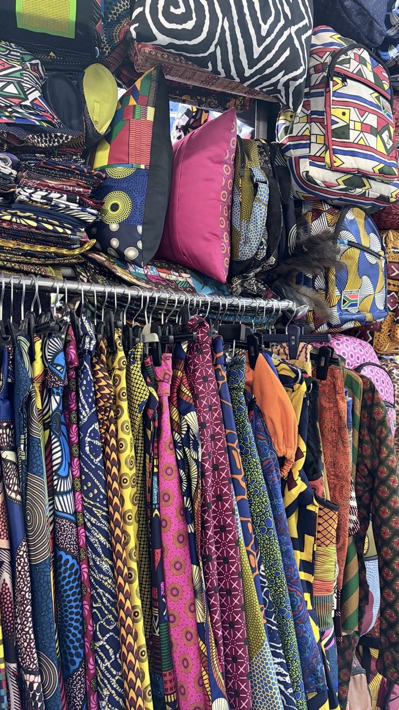 Tecidos africanos no mercado