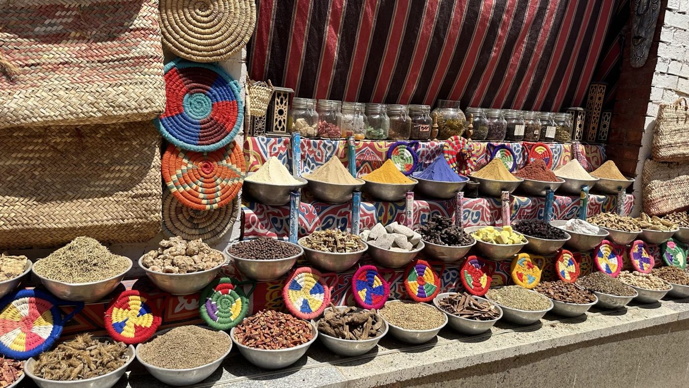 Especiarias no mercado do Cairo