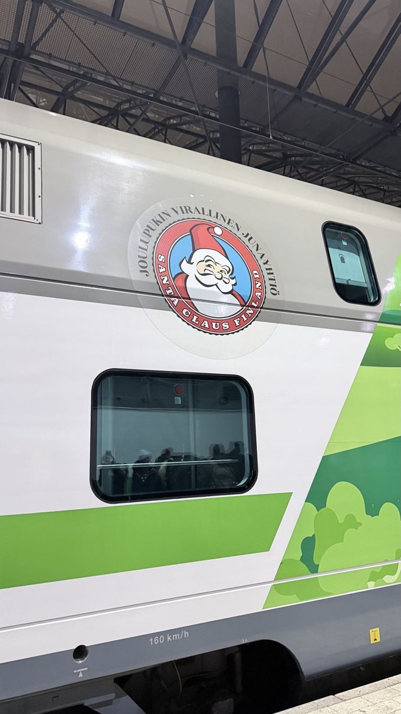 Vagão do trem noturno de Helsinque para a Lapônia
