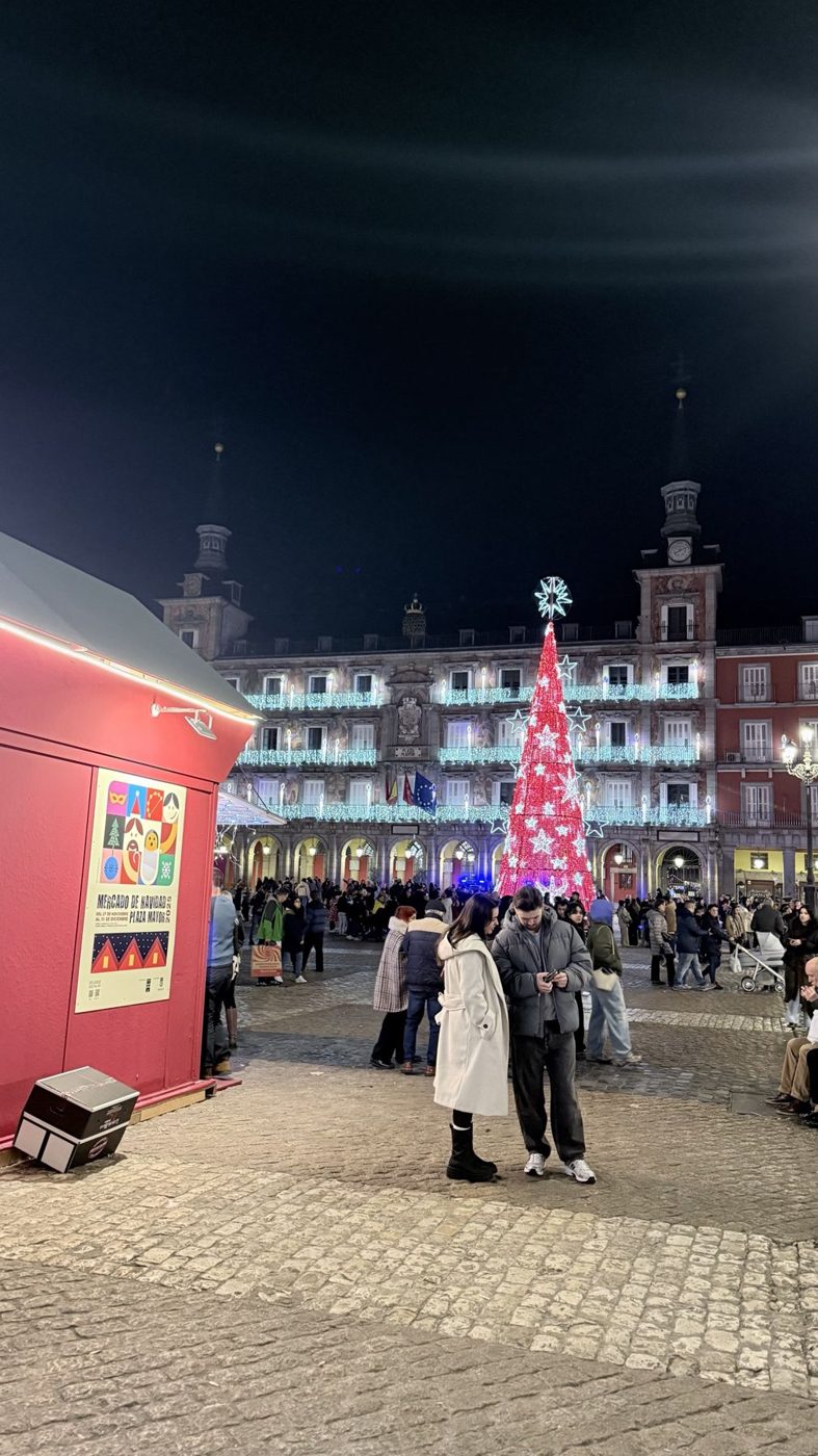 Plaza Mayor com árvore de Natal